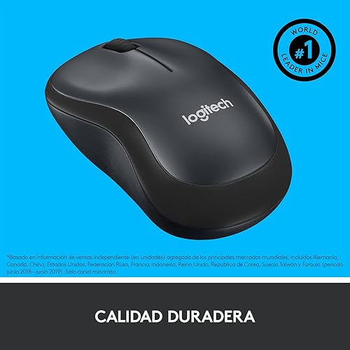 Miniatura 4 de Logitech M220 - Ratón inalámbrico silencioso, 2.4 GHz con receptor USB, seguimiento óptico de 1000 DPI, batería de 18 meses, ambidiestro, compatible