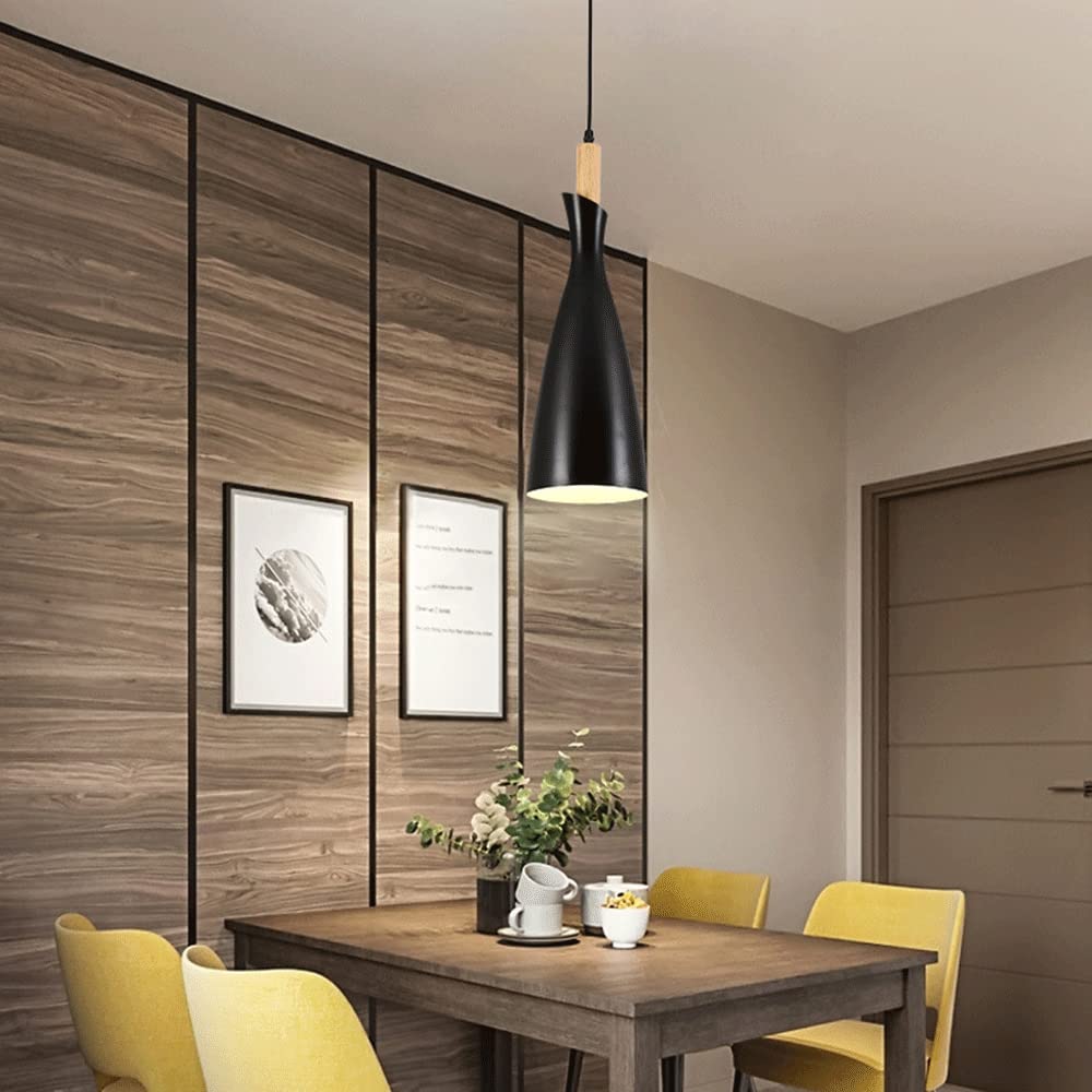 RCIDOS Lámpara Colgante Creativa Elegante Araña Escandinava Creativa Simplicidad Lámpara Colgante Un Solo Cabezal Lámpara Suspensión Ajustable De Metal para Cocina, Cafetería Rústica Interior