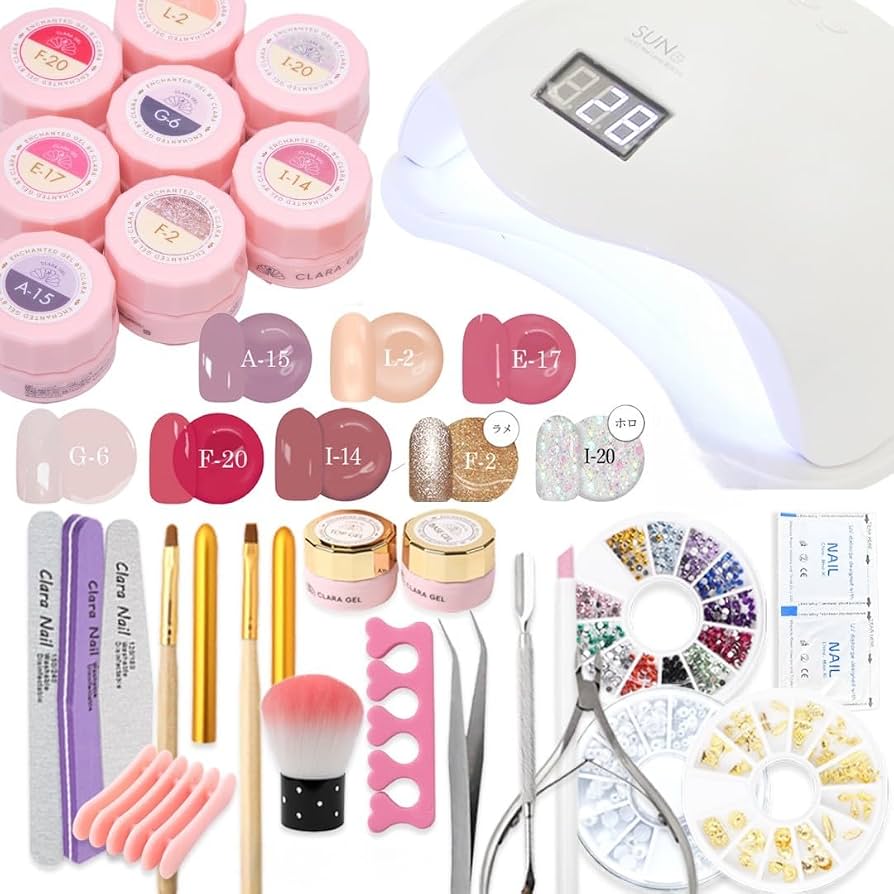 Amazon | カラージェル ジェルネイル ネイルセット CLARA GEL クララ
