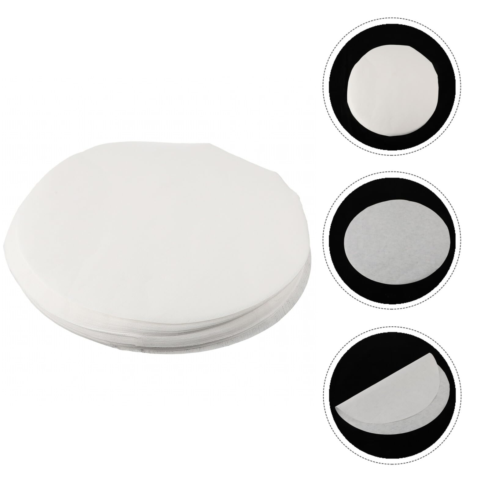 100 Piezas Unidades Papel Desechable para Jaulas de Pájaros Absorbente y Natural Cojín Protector para Jaulas de Fácil Limpieza y Reducción de Olores Diámetro