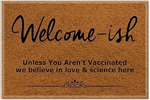 Welcome Mat Saying Vaccinated or Go Away: Hilarious Greeters Decor for Any Home