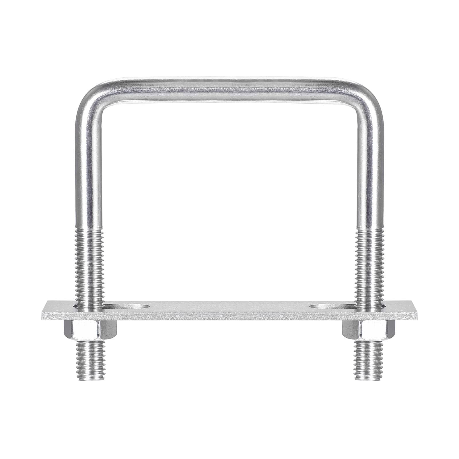 TA-VIGOR M10 Square U-Bolts, 95mm Inner Width 100mm Length 304 Stainless Steel U-Bolts with Nut