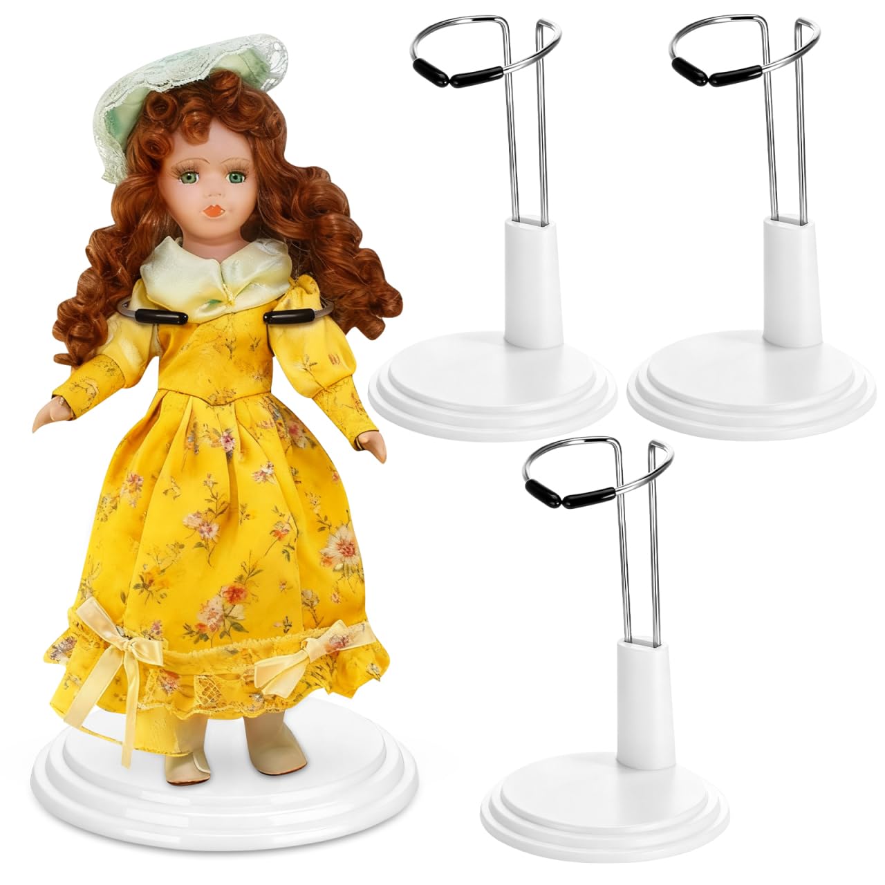 Amazon.com: STOBOK Doll Stand Support 4 Pack White Doll Display Holder for  4-6 Inch Action Figures and Mini Dolls Stable Base for Collectible  Figurines Display at Home or Office : Toys & Games