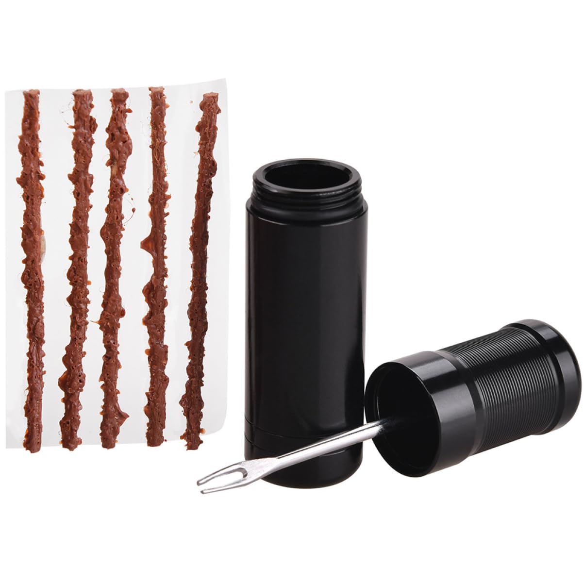 Ciieeo 1 Set Professional Tubeless Tire Repair Kit Durable Rubber Repair Strips for Bikes Easy to Use Bicycle Fixing Tools Portable