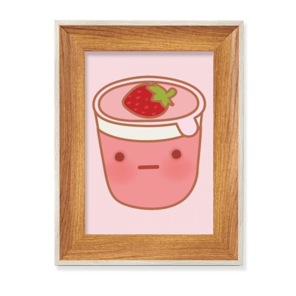 Cadre photo en bois Glace à la Fraise pour tableau et peinture de bureau