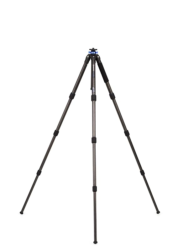 Benro Mach3 9X Carbon Fiber Series 3 Long Tripod, 4 Section, Twist Lock Legs, 69.7" Maximum Height, 35.3 Load Capacity- Black (TMA38CL) by Benro - Used condition - US$306.48