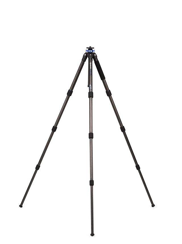 Benro Mach3 Long Carbon Fiber Tripod Professional 3-Section Heavy-Duty Tripod with Twist Locks Magnesium Castings Interchangeable Feet Carry