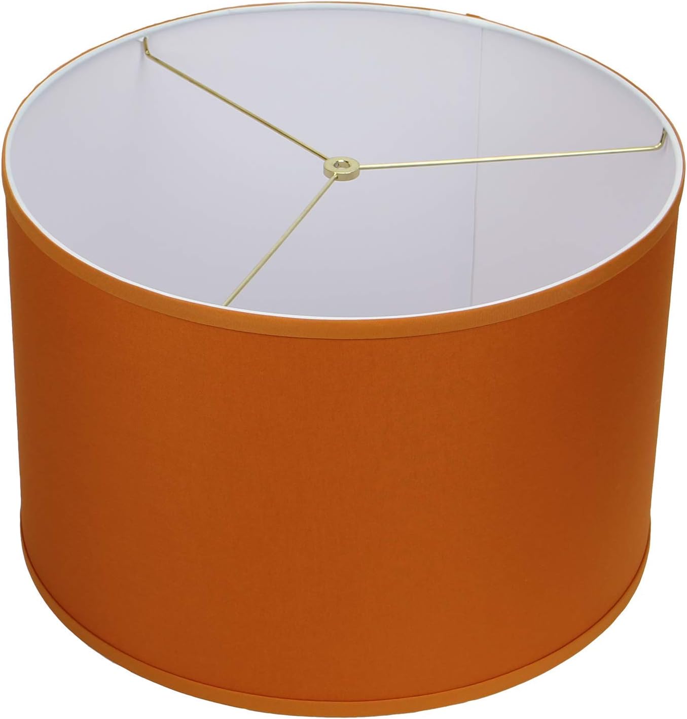 FenchelShades.com 18" Top Diameter x 18" Bottom Diameter 12" Height Cylinder Drum Lampshade USA Made (Linen Cedar)