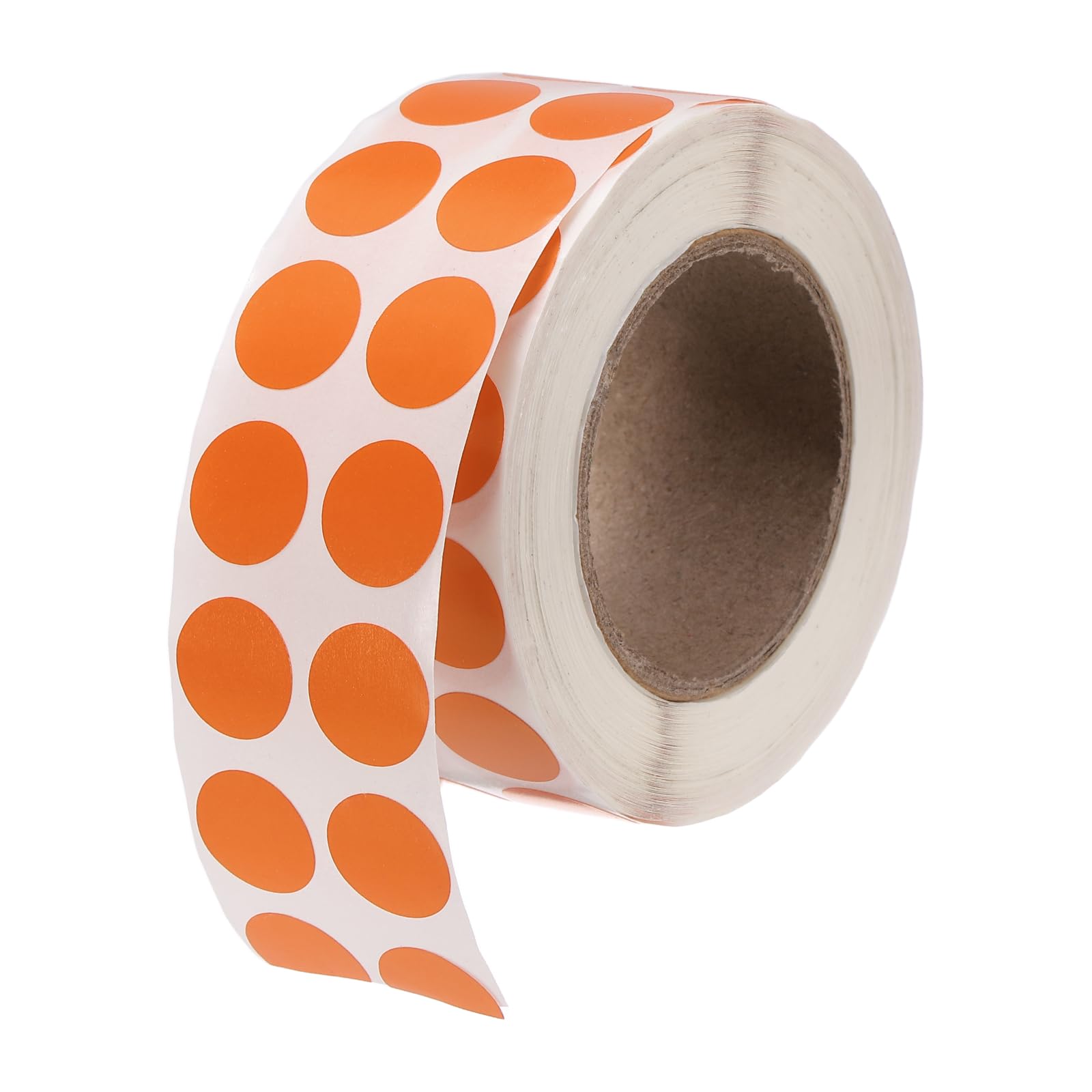 PATIKIL 2000 Pcs Colored Dots Stickers, 13mm Adhesive Round Color Coding Labels Sticky Polka Circle Price Stickers for Classroom Office Papers Shop, Orange (2000 Pcs Per Roll, 1 Roll)