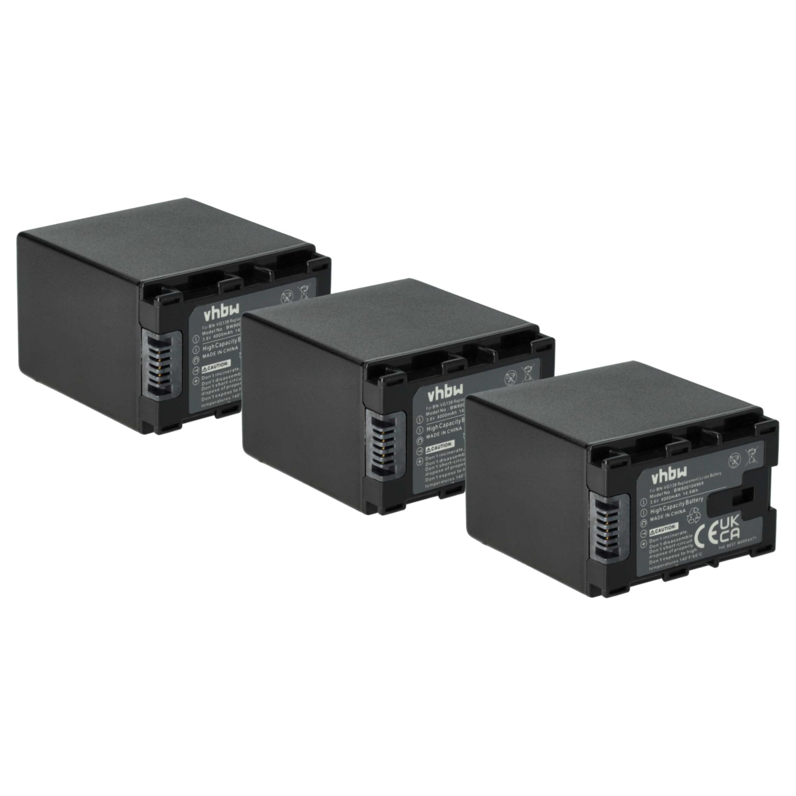 Vhbw 2X Batterie Remplacement Pour JVC BN-VG138SU, BN-VG138U