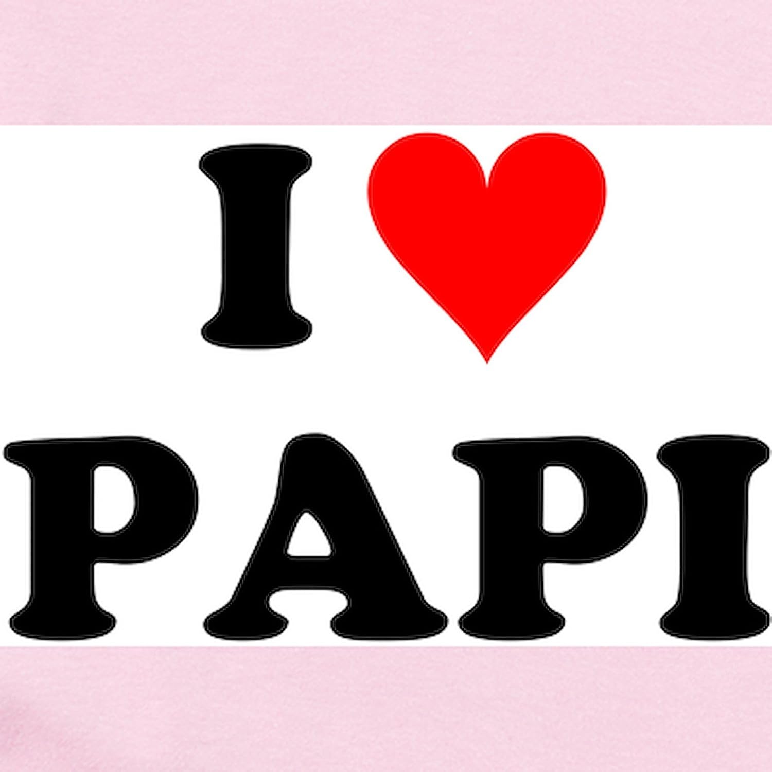 CafePress I Love Papi Body Suit Cute Long Sleeve Infant Baby Bodysuit Romper