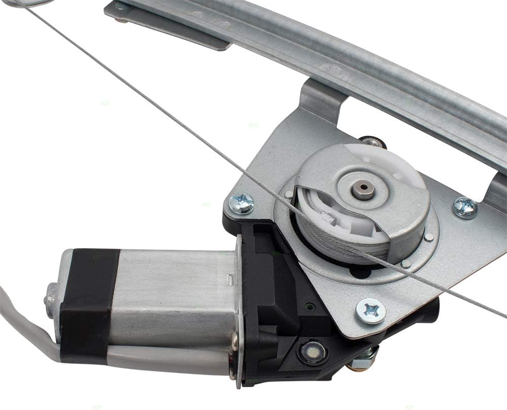 Brock Window Regulator w/Motor for 2016-2019 500X Upgraded Metal Glass Guide Front for 2014-2019 500L for 2012-2019 500 68070267AE Left FI1350100