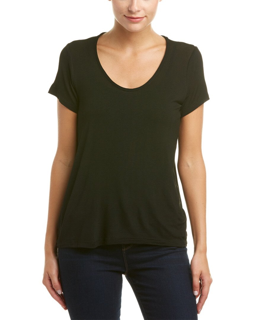 Splendid Women's Drapey Lux Short Sleeve Scoop Neck Tee