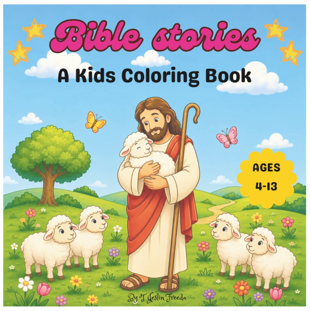 Bible Stories: A Kids Coloring Book