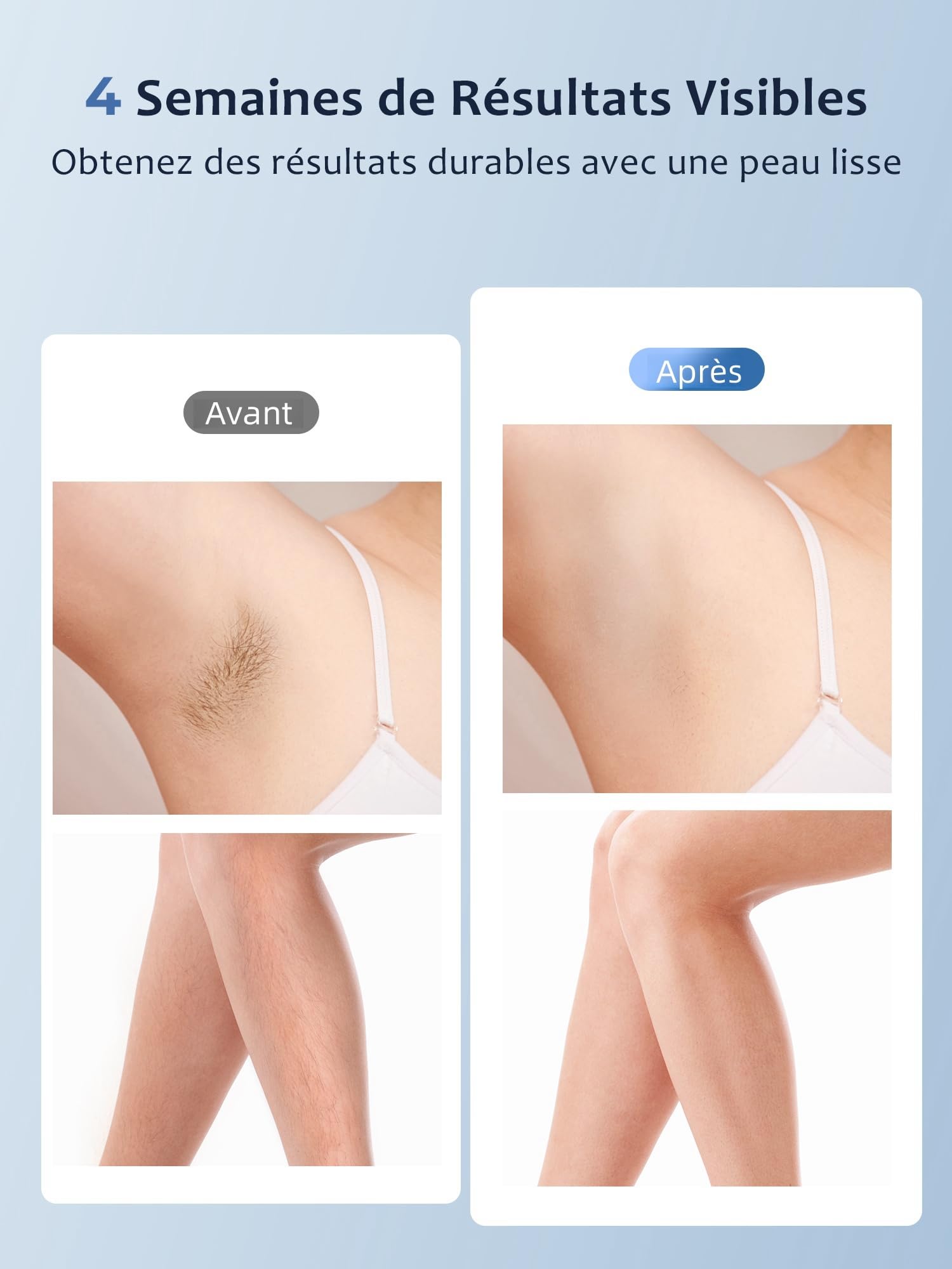Épilateur Lumière Pulsée avec Fonction de Refroidissement, Épilateur Laser avec 999,900 Flashs, 9 Niveaux d'Énergie, Épilation IPL pour Visage, Aisselles, Jambes et Bikini - Hommes et Femmes, Blanc