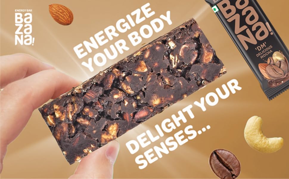 “Bazana Mocha Energy Bars: 12-Pack of 38g Bars for Sustained Vitality and Flavorful Indulgence” - Image 5 thumbnail