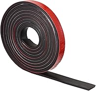 Vista 24 de uxcell Rollos de láminas de goma adhesiva de 1/4 pulgadas de alto x 0.79 pulgadas de ancho x 118 pulgadas de largo, tiras de goma sólida de neopreno