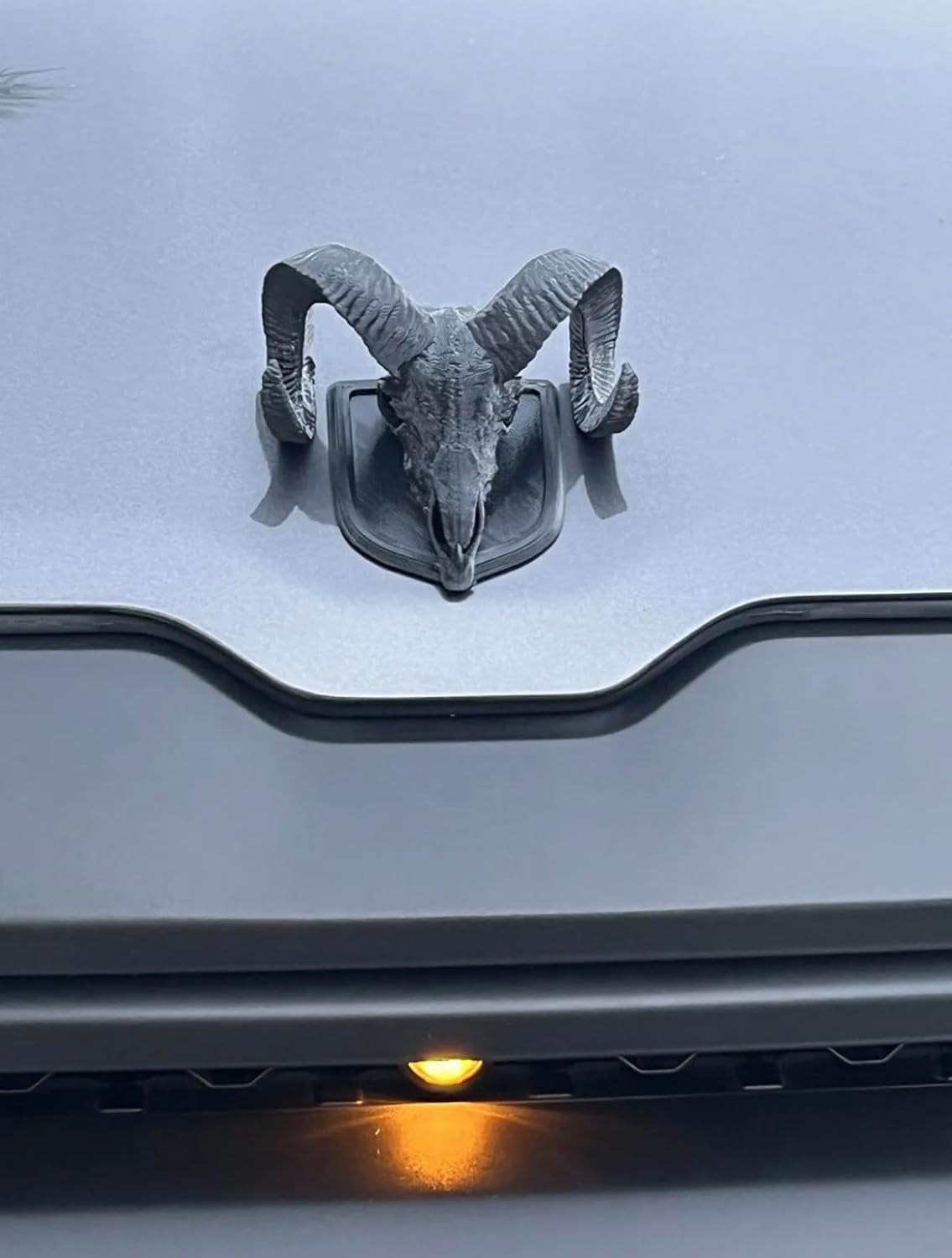 4th & 5th Gen 09+ Hood Ram Skull Badge Ornament Emblem fits Universal trucks1500, 2500, 3500