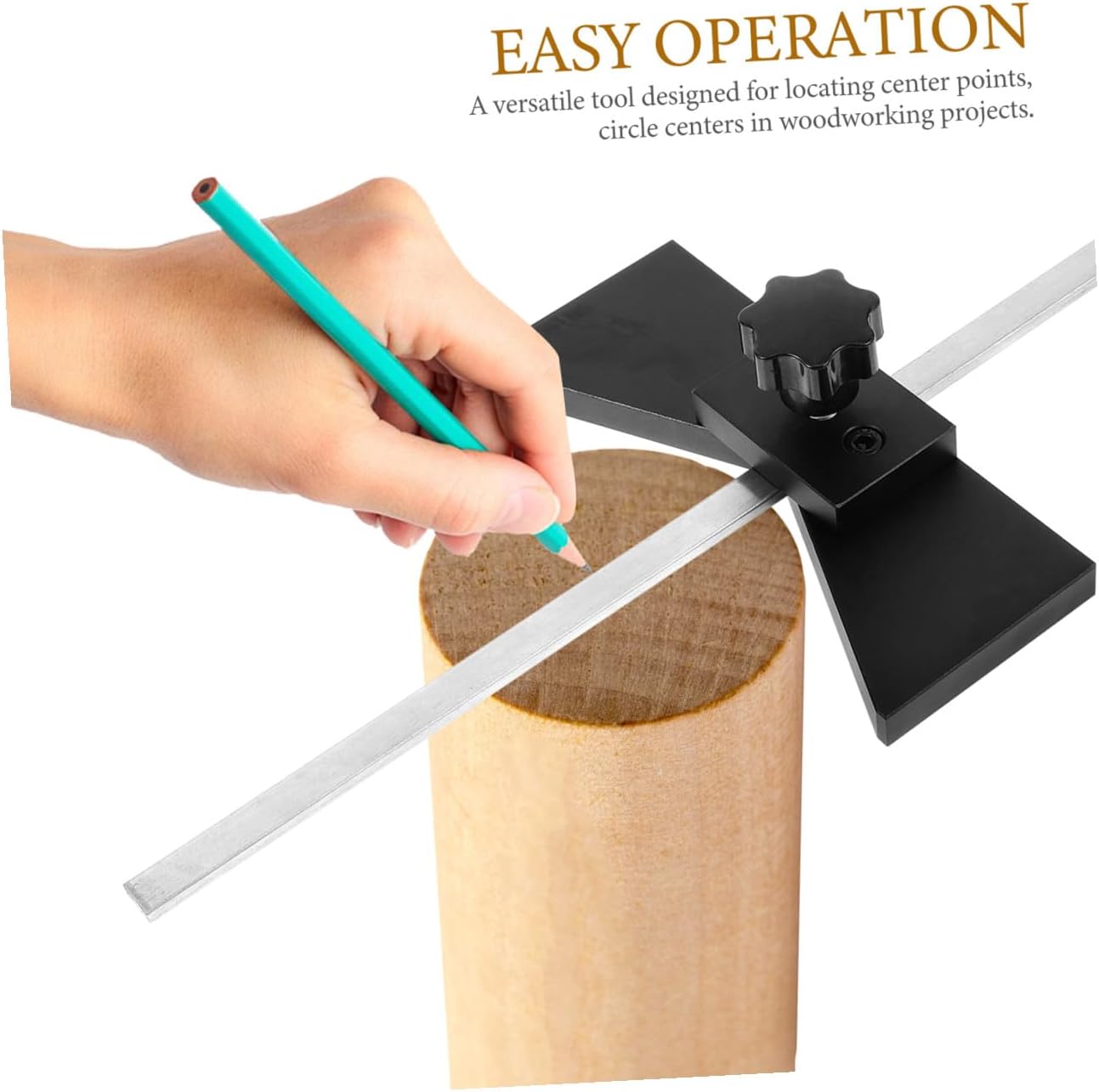 Center Finder Woodworking Scriber Gauge Precise Center Positioning Tool for Carpentry Marking and Crafting Measurements