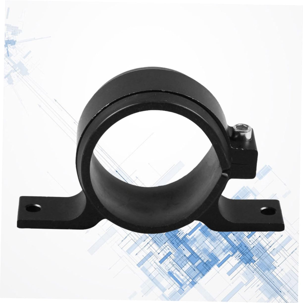 Fuel Pump Bracket Durable Oil Pump Holder Easy Install Mounting Clamp Compatible with Bosch Black
