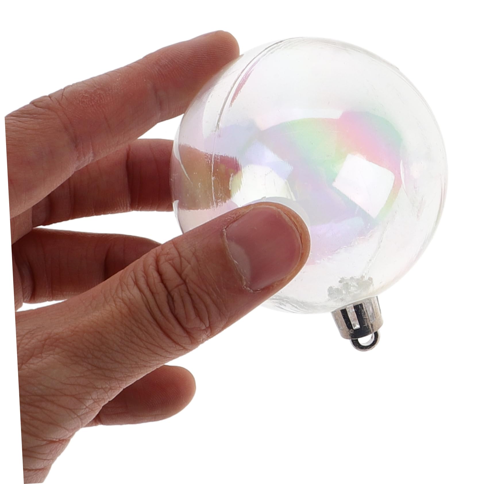 IMIKEYA 54stücke Weihnachtskugeln Transparent Bunte Baumschmuckkugeln Rund Und Irideszent Für Weihnachtsbaum Festlichkeiten Und Dekorationen