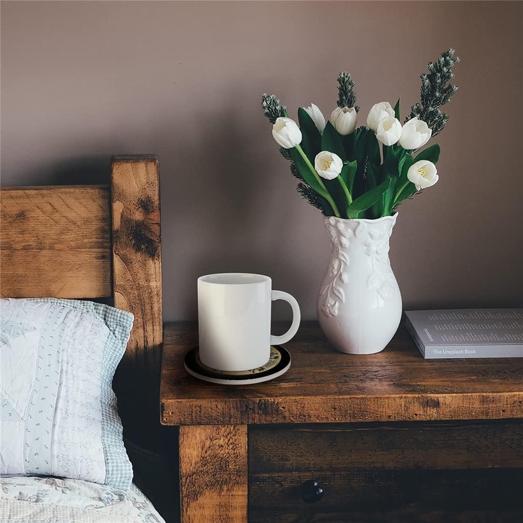 Totem Symbol Round Coaster Coffee Table Mats Kitchen Accessories Absorbent Ceramic Coasters