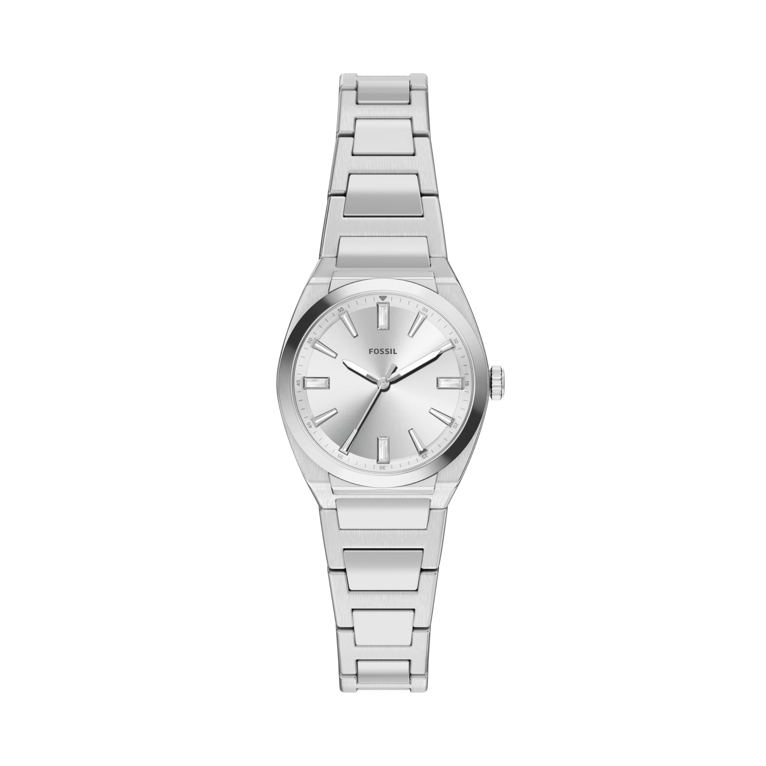 Fossil Everett Reloj para Mujer de Acero Inoxidable Color Plateado de 27MM, ES5490