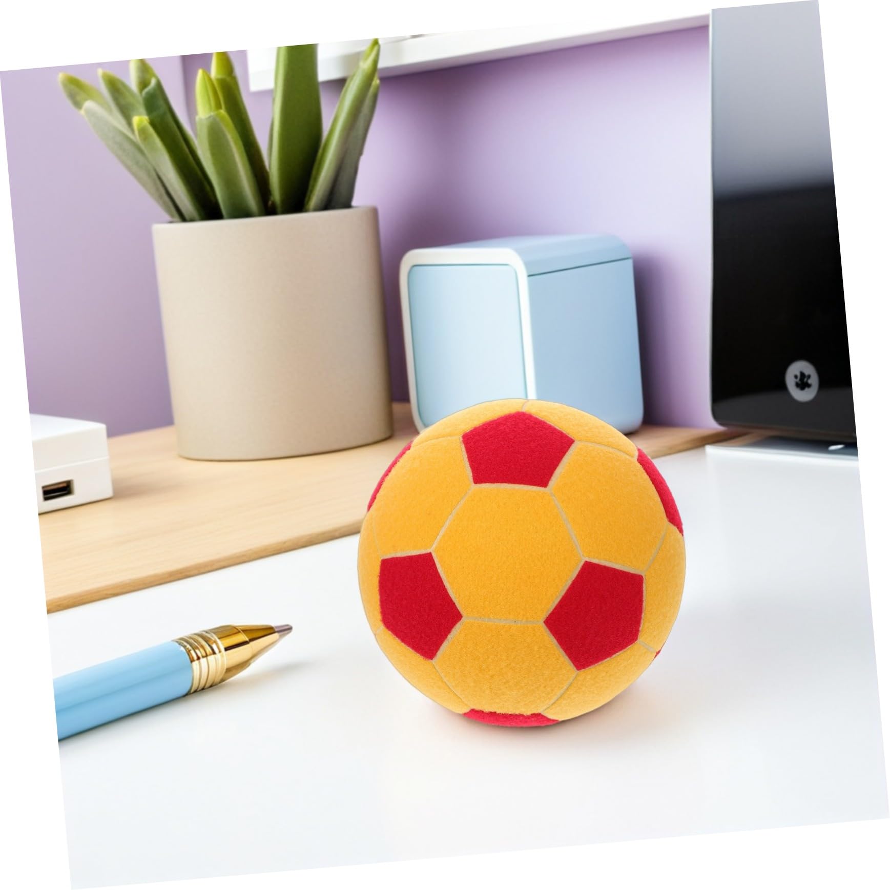 GALPADA Pelota de Fútbol Adhesiva de Fieltro Portátil para Entrenamiento al Aire Interactivo de Puntería y Control con Balón para Principiantes