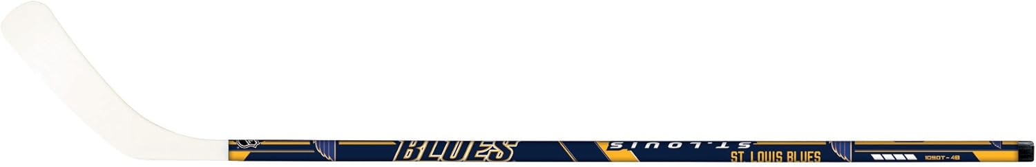Franklin Sports St. Louis Blues Street Hockey Stick - 48" Fused Wood Stick w/ABS Blade - Right Shot - Ball Hockey - NHL Official Licensed Product : Sports & Outdoors