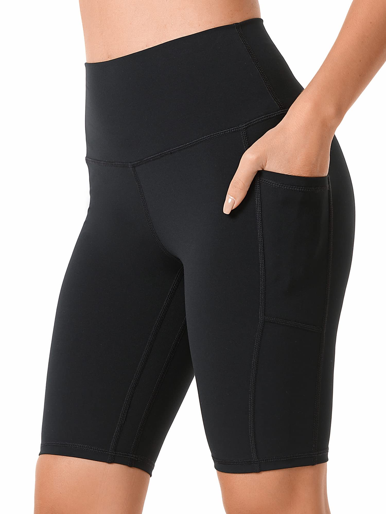 Sunzel 10" / 8" / 5" Biker Shorts for Women with Pockets, High Waisted