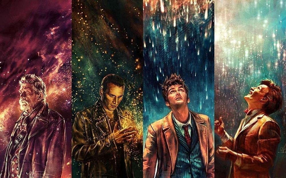 ERUZO 5D DIY Diamond Painting Set Doctor Who Movie Suitable for Home Wall Decoration 50x60cm