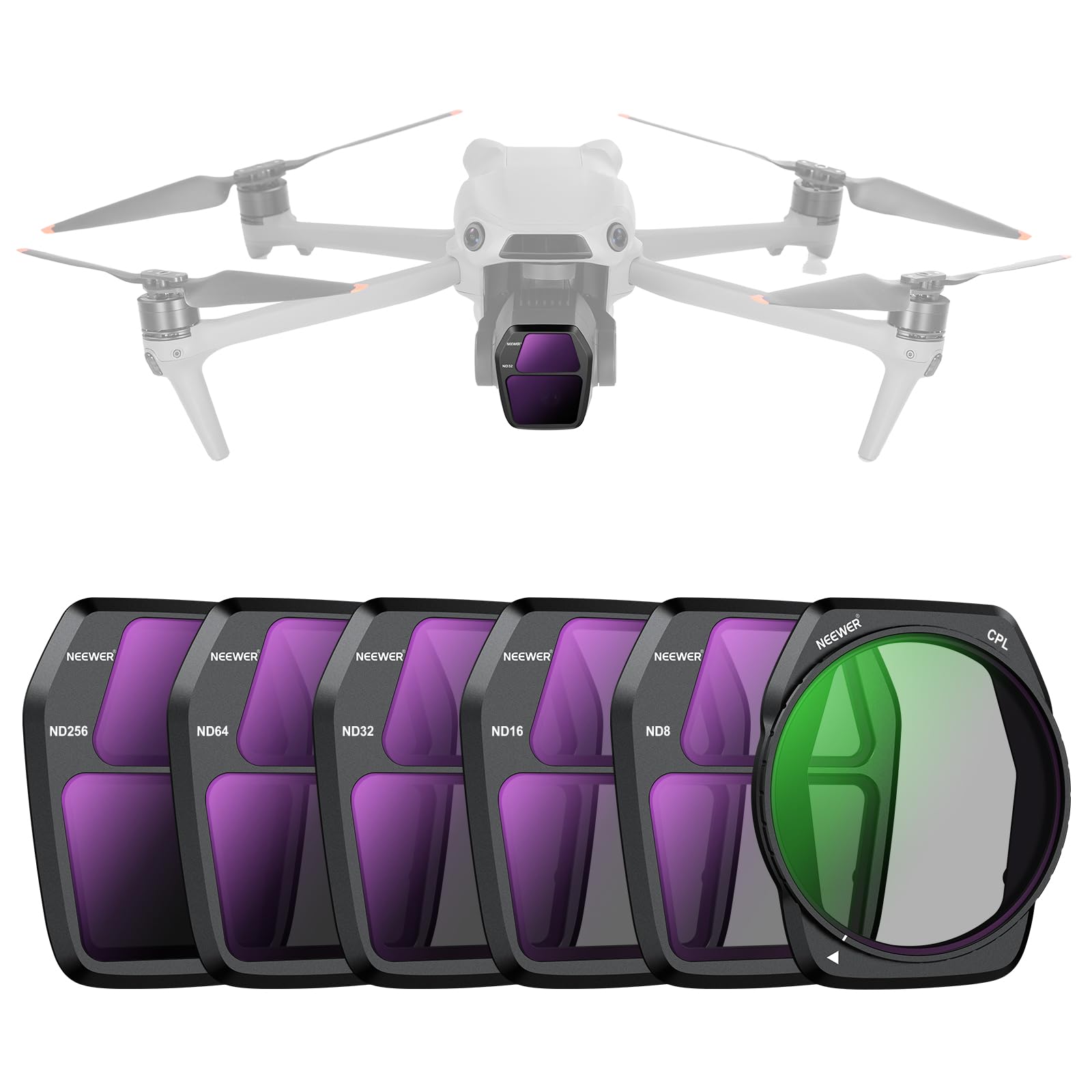 Neewer Juego Filtros Dji Mini Neewer ND CPL Juego De Filtros UV Compatibles Con Dji Air