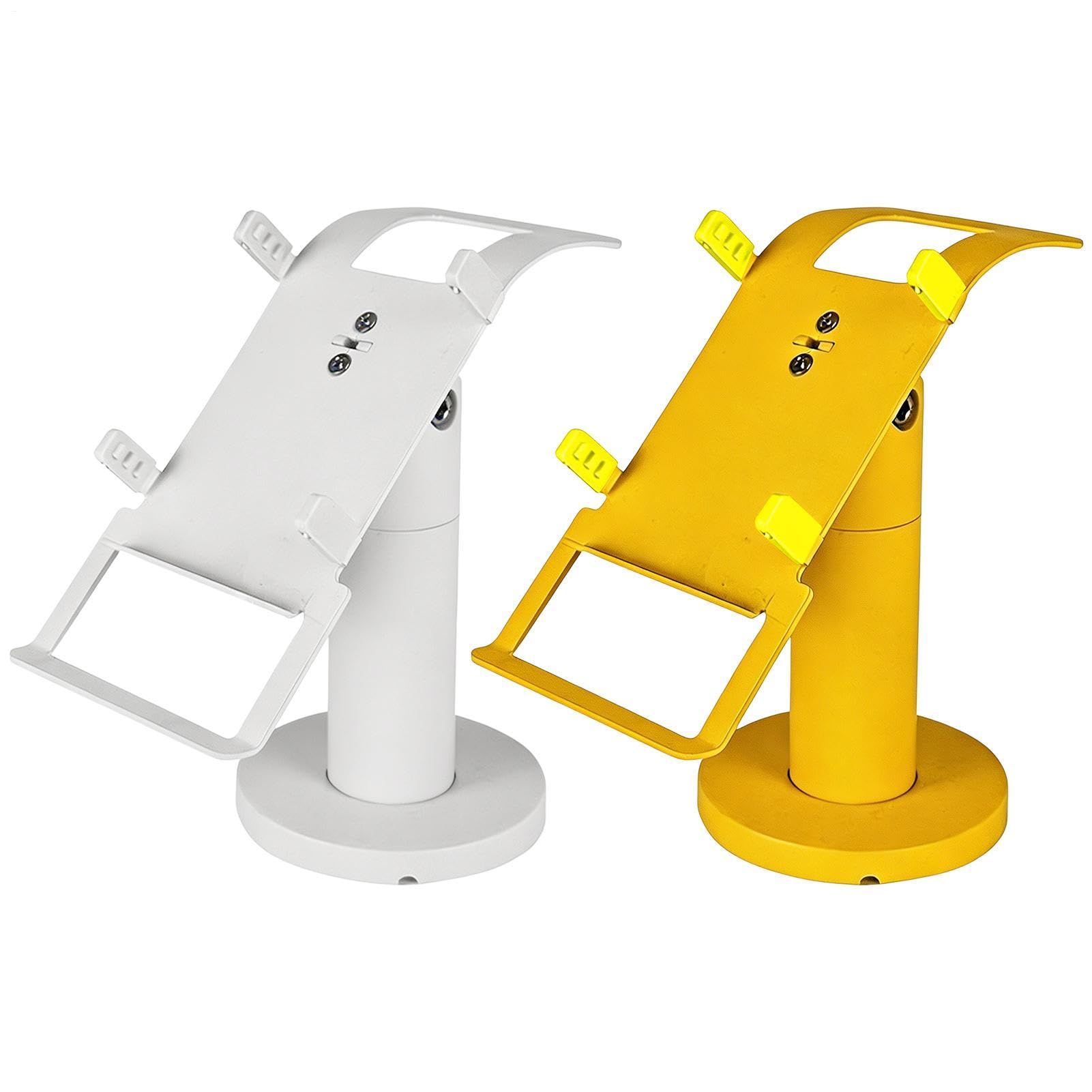 Soporte de metal ajustable para datáfonos con base de acero antivuelco para comercios 8