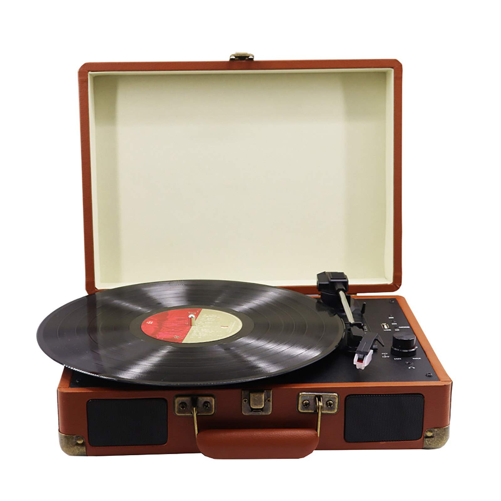 Tourne-Disque Vinyle, phonographe d'album, Haut-Parleur Bluetooth Tout-en-Un, Tourne-Disque Vinyle pour la Maison et Le Bureau