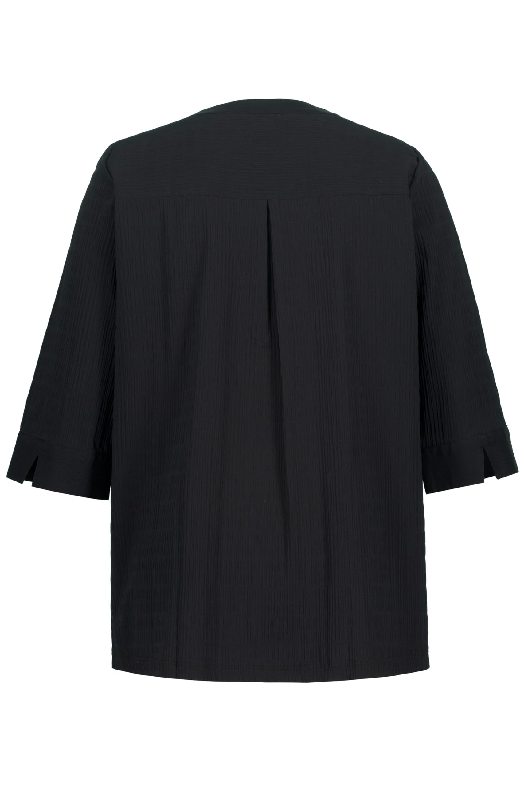 Ulla Popken Damen große Größen Übergrößen Plus Size Bubble-Tunika, Herzausschnitt, Biesen, 3/4-Arm 797456