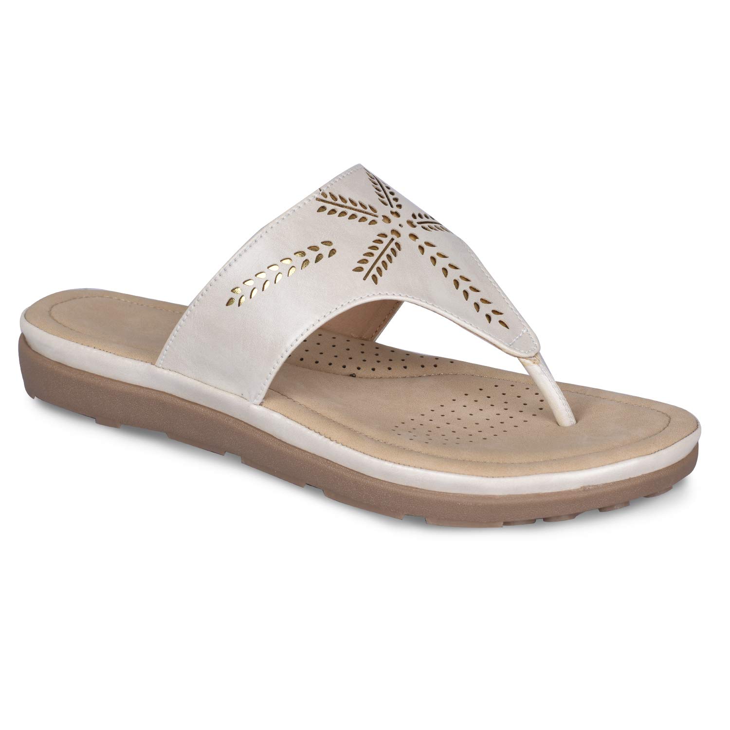 Adjoin Steps Women's Artificial Leather Comfort Collection Flats (w191)