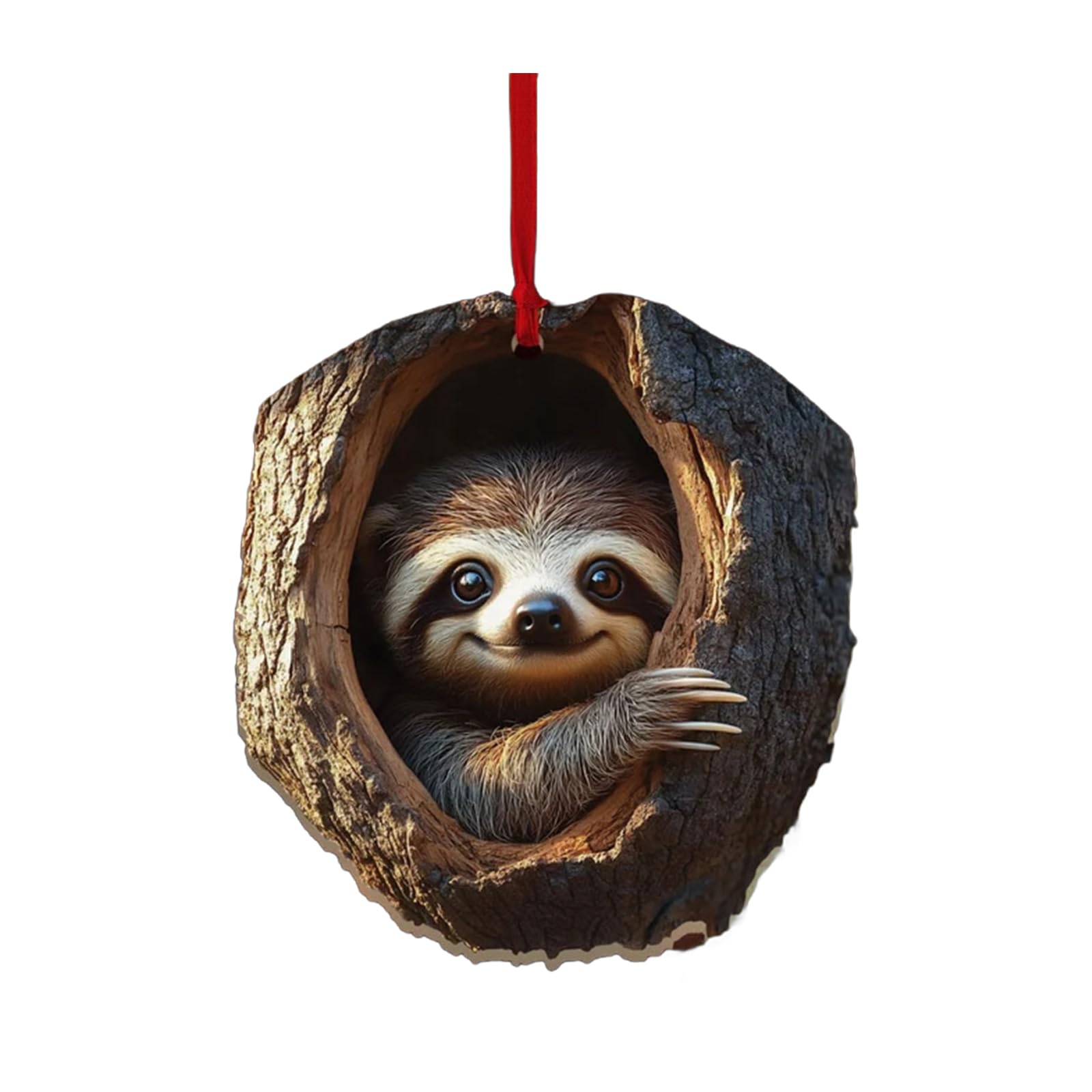 Buxuaaaa D Charm Owl Christmas Ornament Craft From Sturdy 2 Acrylic Materials Fashion Accessory For Seasonal Ecoration Tree Hanging