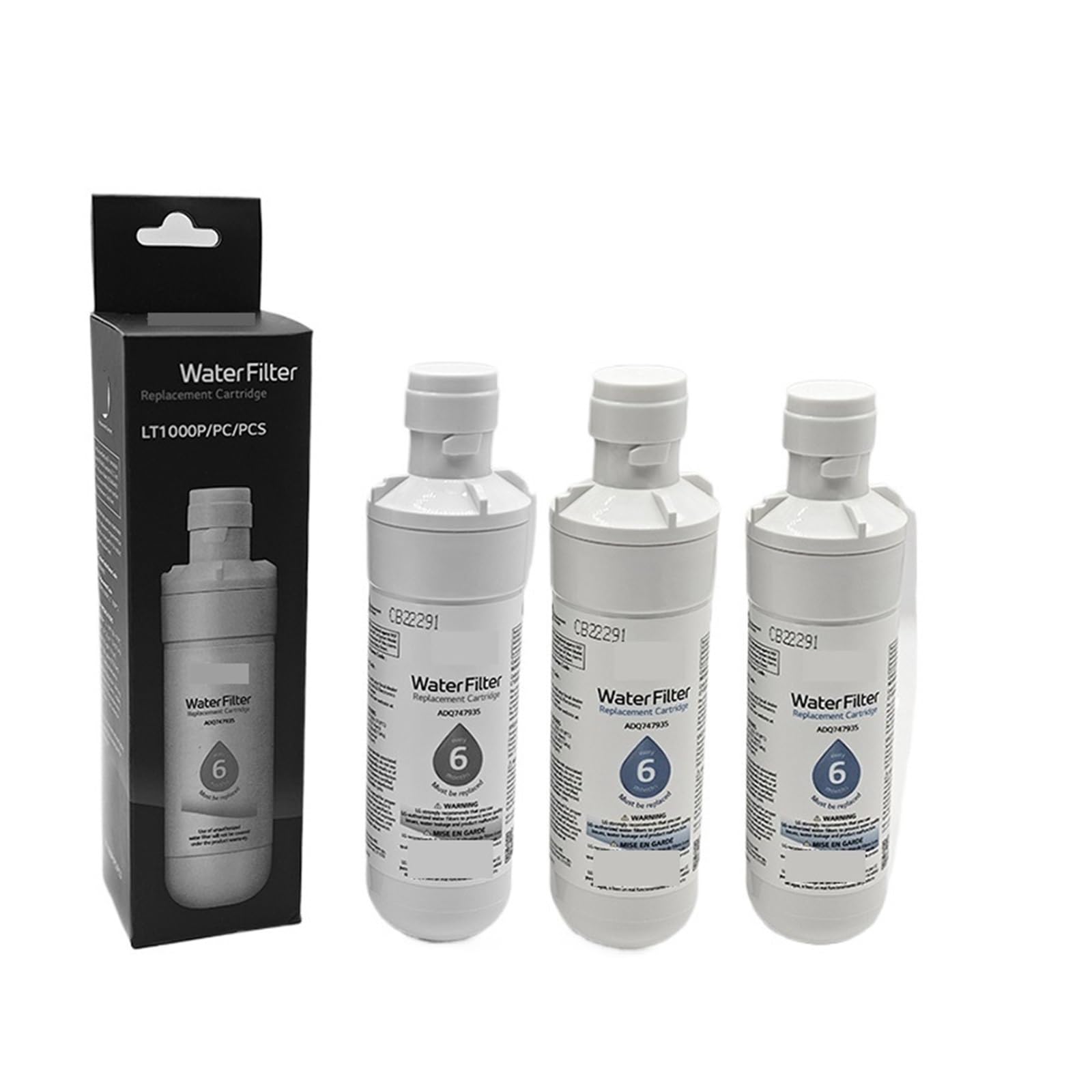 Accesorios For Refrigerador Filtro De Agua, Compatible Con LG,LT1000P, ADQ74793501 ADQ74793502 MDJ64844601,Compatible Con Kenmore, 46-9980, 9980(3pcs)