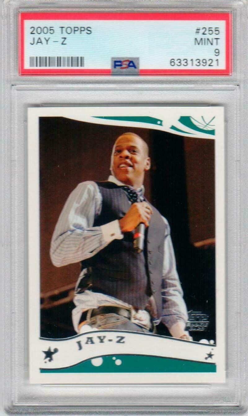 Amazon.com: 2005-06 Topps #255 Jay-Z Rookie Card Rapper Beyonce 9 - PSA/DNA  Certified - Music Trading Cards : Jay-Z: Everything Else