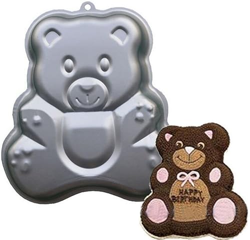 Miniatura 2 de Molde de pastel de oso de dibujos animados, molde para pastel de cumpleaños 3D, moldes de pastel de aleación de aluminio, herramientas