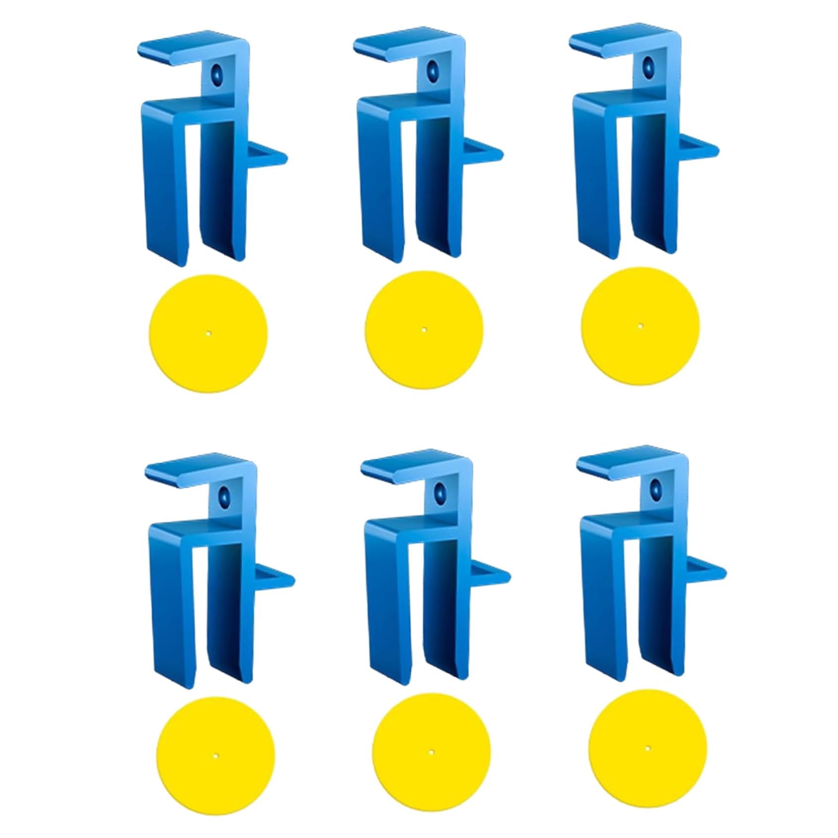 Herramientas de carpintería de 6 PC, juego de herramientas U-Scribe Jig & Scribing, plantilla de montaje en la puerta del gabinete de plástico para carpintería de carpintería, bricolaje y carpin