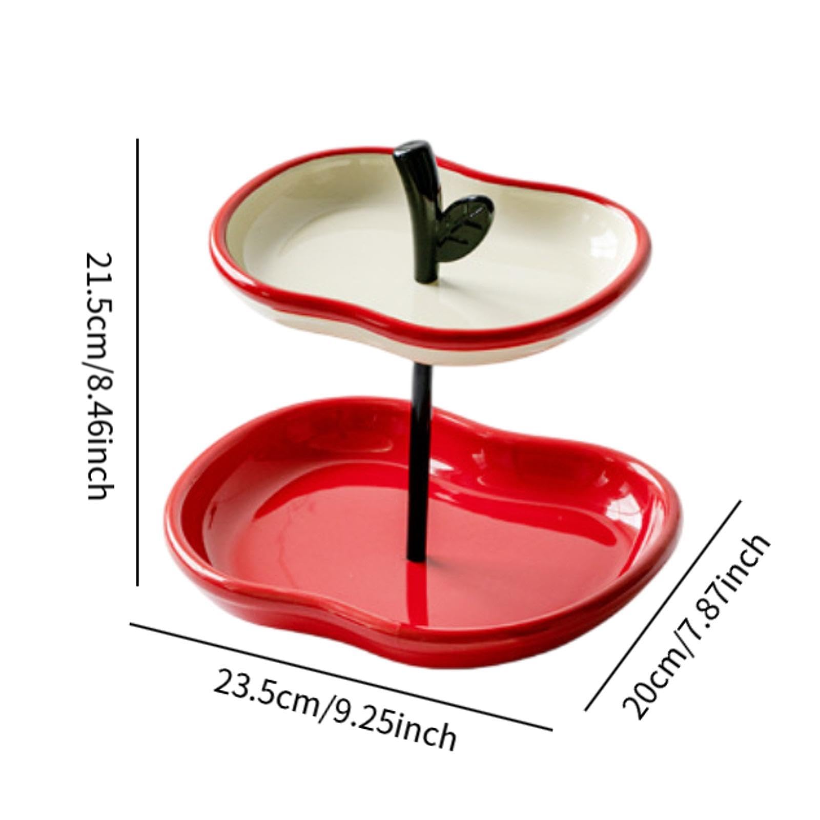 Soporte para Frutas Y Pasteles, Bandeja de Servir, Expositor de Frutas de Cerámica Creativa, Adecuado para La Mesa de Centro de La Cocina Y de
