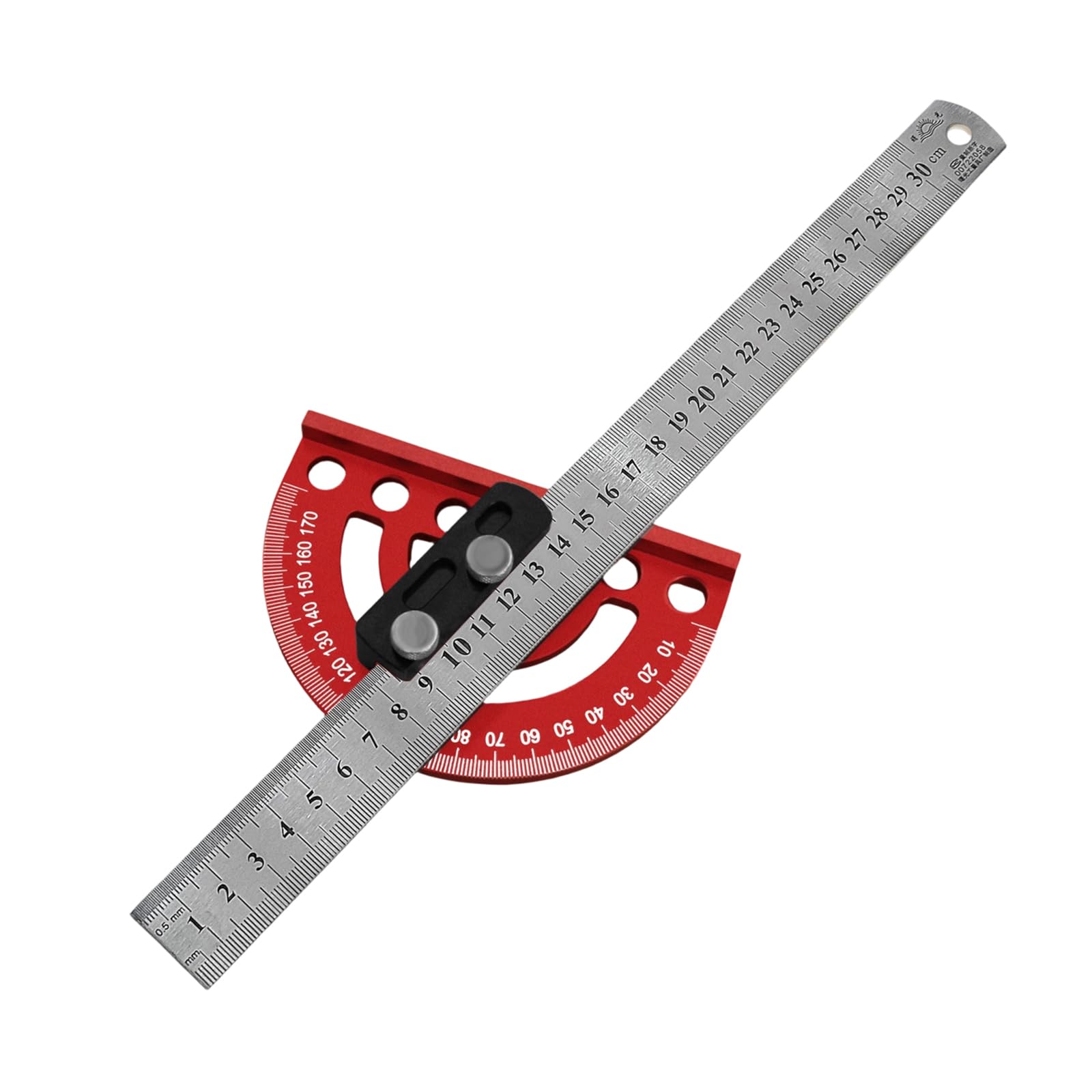Strumento goniometro per layout della, 300mm steel ruler