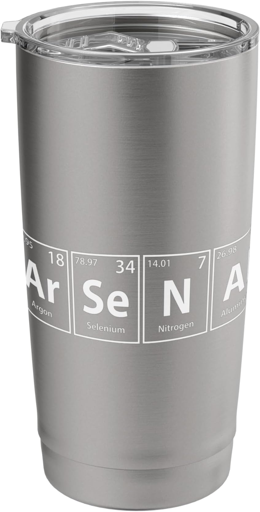 Arsenal (Ar-Se-N-Al) Periodic Table Elements Stainless Steel Insulated Tumbler