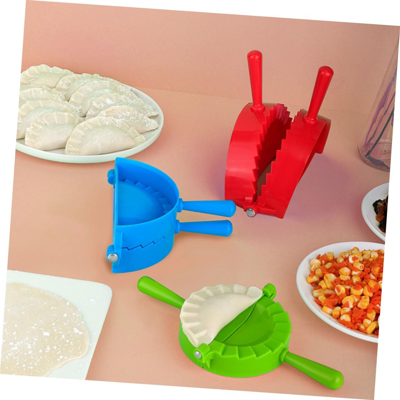 COLLBATH Dumpling Maker Press Set 4 Sizes Tools Pp Supplies Easy Clean Professional Look