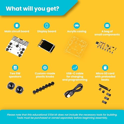 Miniatura 6 de CircuitMess - Kit electrónico de juguetes STEM para niños mayores de 11 años - Kit de ciencia y robótica - Kit de ingeniería con actividades STEM -
