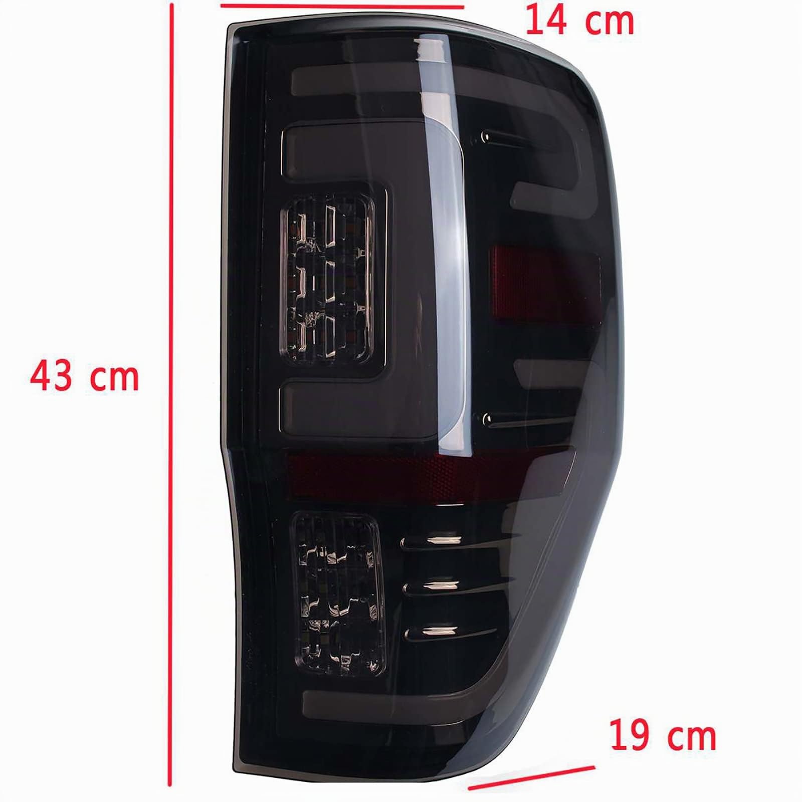 Feu Arrière pour Ford Ranger Raptor T6 T7 PX XL XLT MK1 MK2 2012-2019 LED Lumière De Voiture Feu De Frein Arrière Feu Arrière 1 Paire
