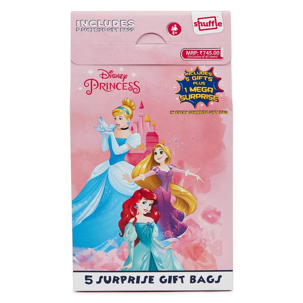 Shuffle Disney Princess Surprise Gift Bags - Perfect Party Favors, Return Gifts & Goodie Bags for Kids | Durable, Colorful, and Disney-Themed Gift Bags for Birthday Parties & Celebrations | Pack of 5-image-11