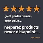 Premium garden shears, meperez pruning scissors gardening tools, pruners for flower, bushes, rose and fruit tree, use for florist, yard and orchard the plant clippers, sharp steel anvil snips