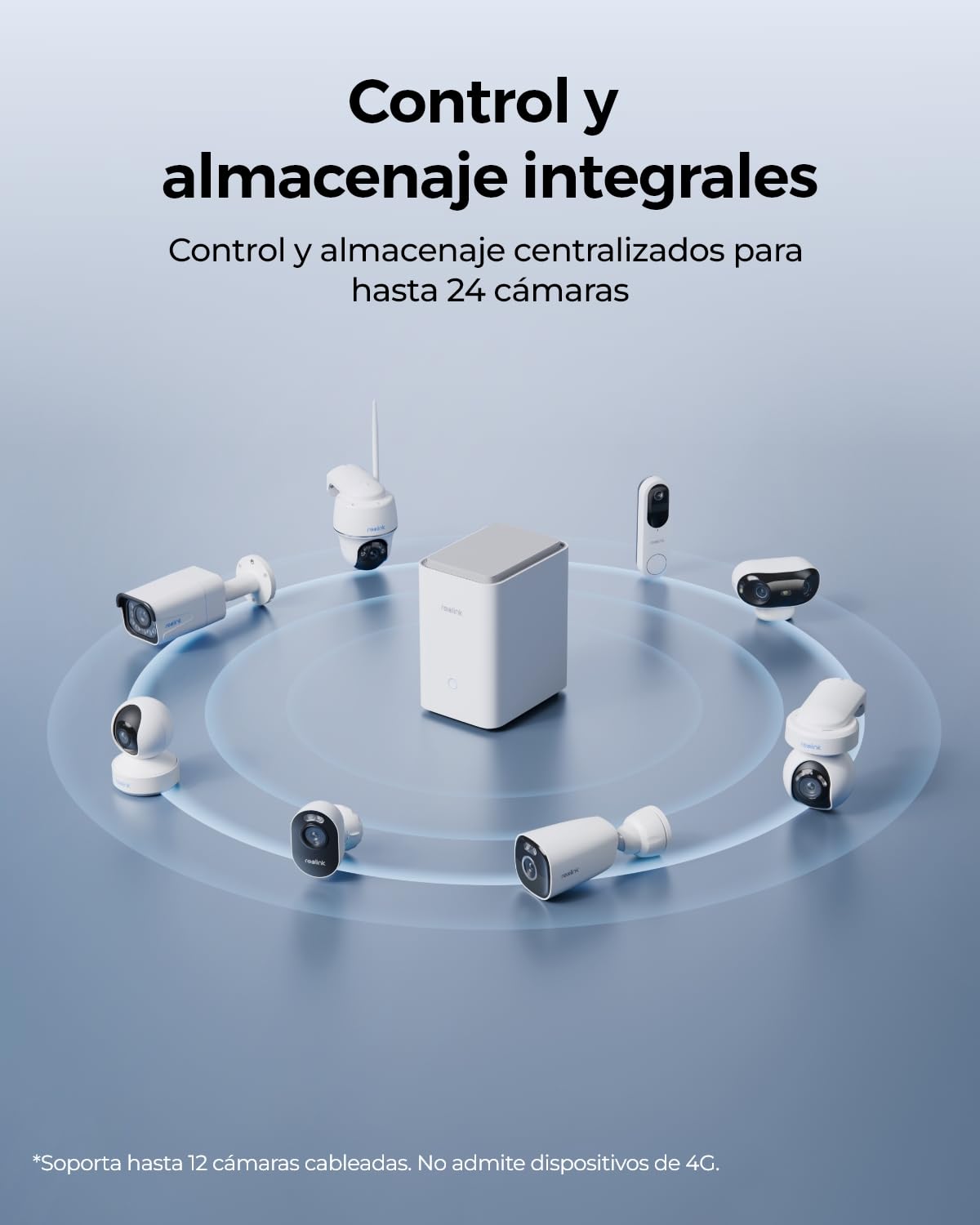 Reolink Home Hub Pro con HDD de 2TB para Cámara de Vigilancia, 16MP Live View & Playback, Wi-Fi 6 de 2,4/5 GHz, Gestión Central y Almacenamiento Local Expandible, Sin Costo Mensual